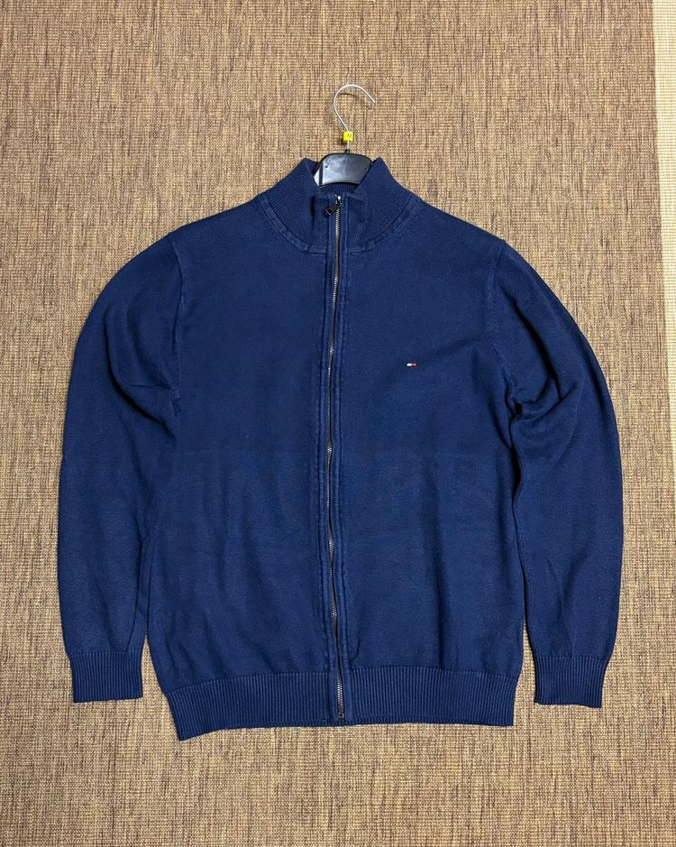 Tommy Hilfiger Navy Zip-Up Sweater
